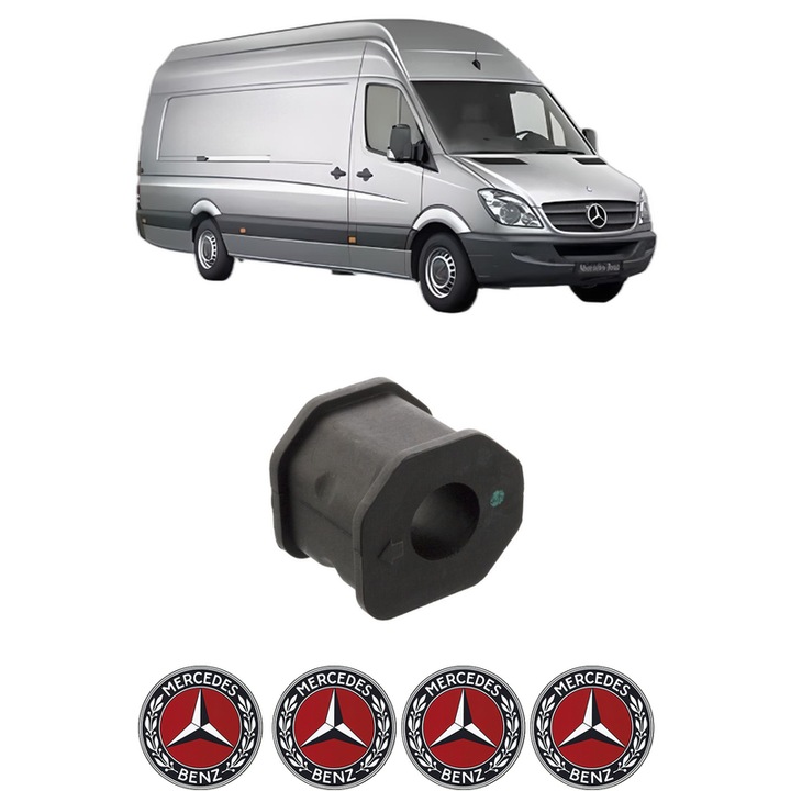 Bucsa bara stabilizatoare Fata Dreapta Stanga MERCEDES-BENZ SPRINTER 5-t Van (B906) din 2006-2018, Auto, Febi, 4x Stickere auto cu MERCEDES-BENZ