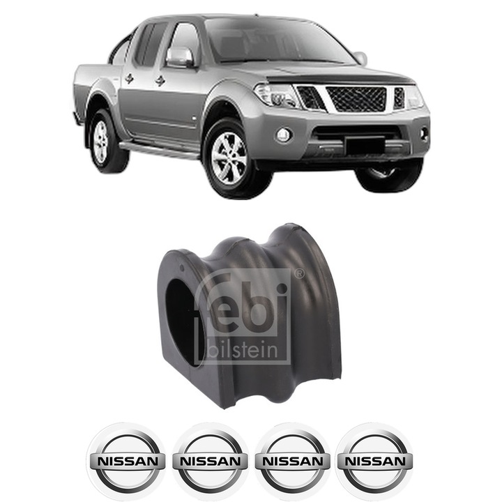 Bucsa bara stabilizatoare Fata Dreapta Stanga NISSAN NAVARA NP300 (D40) din 2005-2016, Auto, Febi, 4x Stickere auto cu NISSAN
