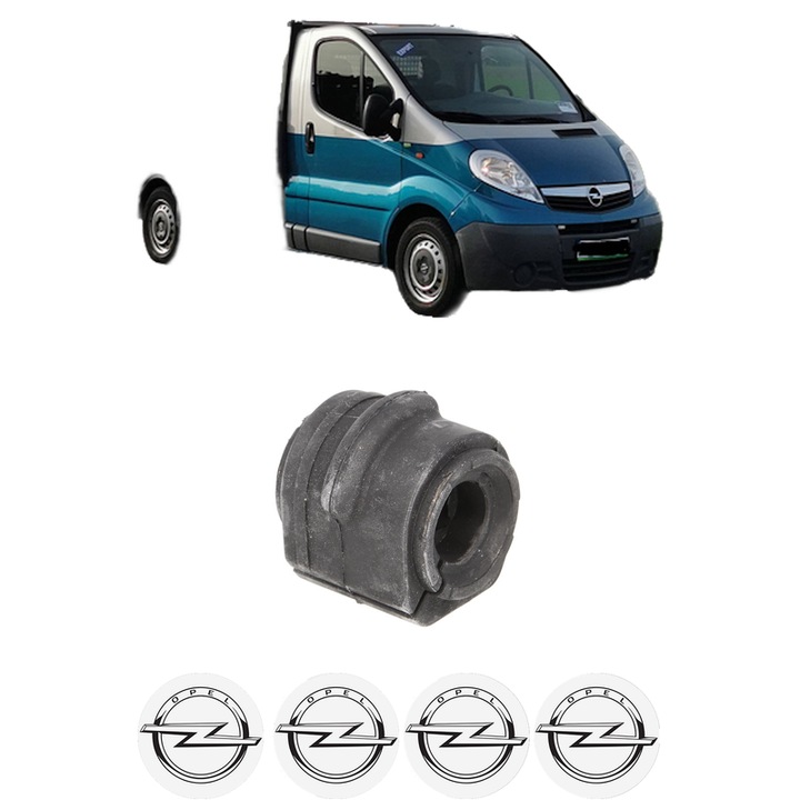 Bucsa bara stabilizatoare Fata Dreapta Stanga OPEL VIVARO A Platform/Chassis (X83) din 2001-2014, Auto, Febi, 4x Stickere auto cu OPEL
