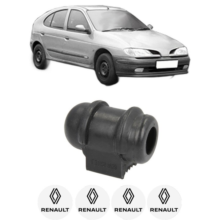 Bucsa bara stabilizatoare Fata Dreapta Stanga RENAULT MEGANE I (BA0/1_) din 1996-2008, Auto, Febi, 4x Stickere auto cu RENAULT