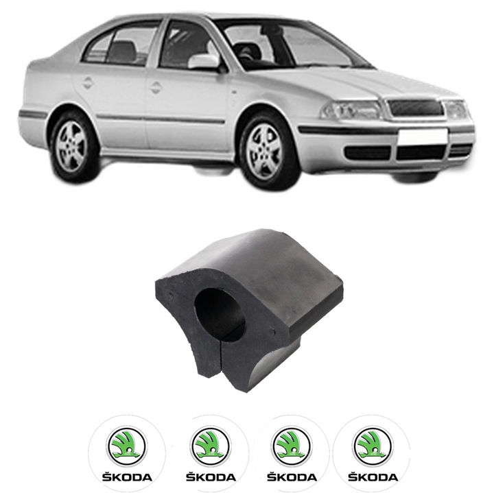 Bucsa bara stabilizatoare Spate Dreapta Stanga SKODA OCTAVIA I (1U2) din 1996-2010, Auto, Febi, 4x Stickere auto cu SKODA