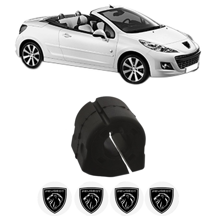 Bucsa bara stabilizatoare Fata Dreapta Stanga PEUGEOT 207 CC (WD_) din 2007-2015, Auto, Febi, 4x Stickere auto cu PEUGEOT