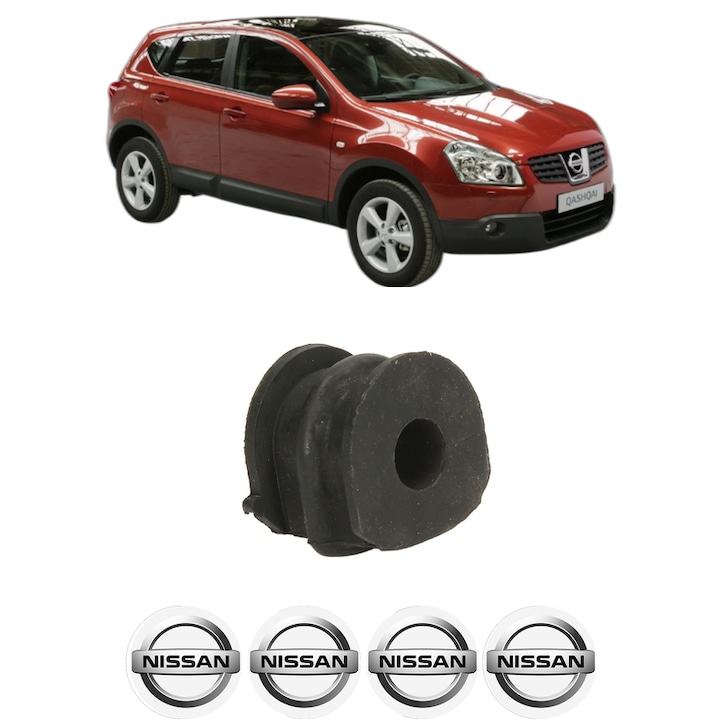 Bucsa bara stabilizatoare Spate Dreapta Stanga NISSAN QASHQAI +2 (JJ10E) din 2007-2014, Auto, Febi, 4x Stickere auto cu NISSAN
