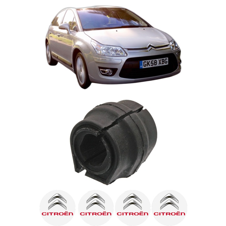 Bucsa bara stabilizatoare Fata Dreapta Stanga CITROEN C4 II (NC_) din 2009-2018, Auto, Febi, 4x Stickere auto cu CITROEN