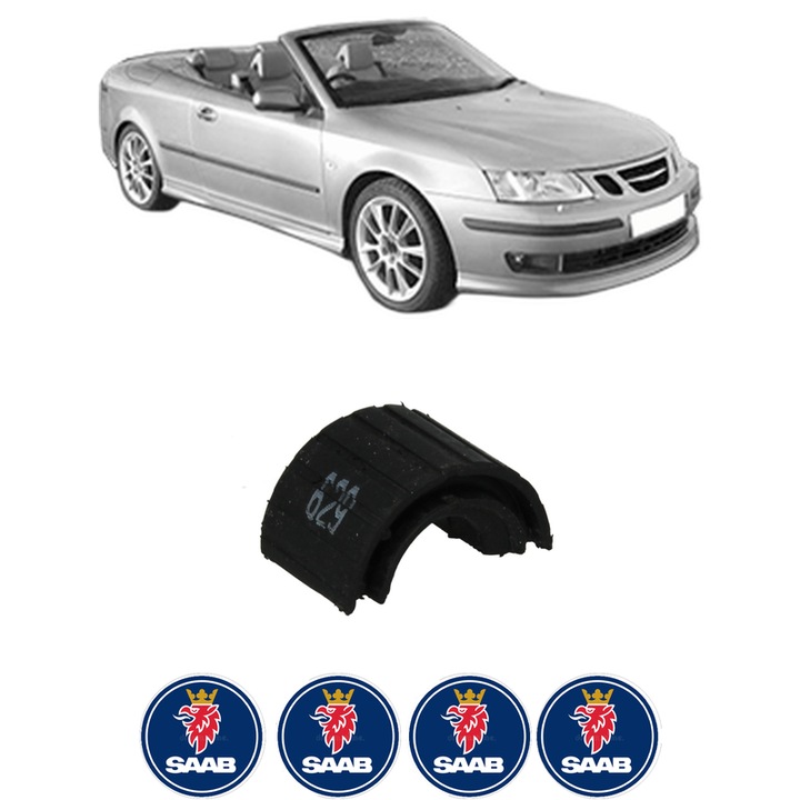 Bucsa bara stabilizatoare Fata Dreapta Stanga SAAB 9-3 Convertible (YS3F) din 2003-2015, Auto, Febi, 4x Stickere auto cu SAAB