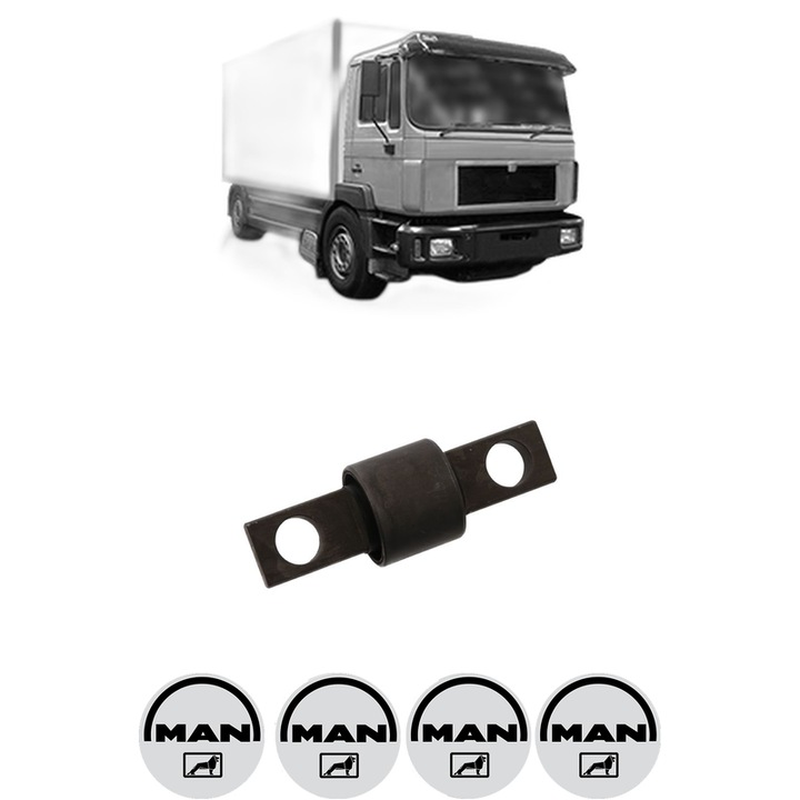 Bucsa bara stabilizatoare exterior Dreapta Stanga MAN M90 din 1987-1997, Auto, Febi, 4x Stickere auto cu MAN