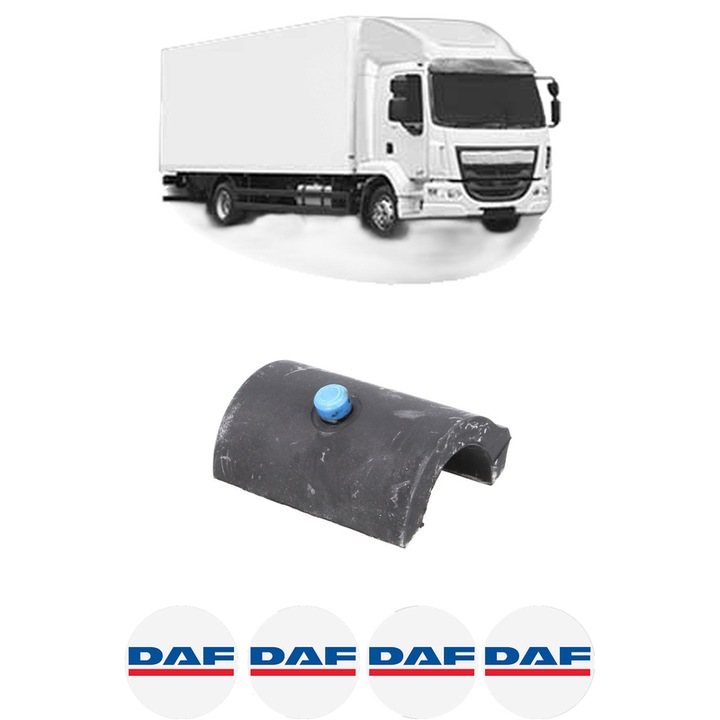 Bucsa bara stabilizatoare Spate Dreapta Stanga DAF LF din 2013-2019, Auto, Febi, 4x Stickere auto cu DAF