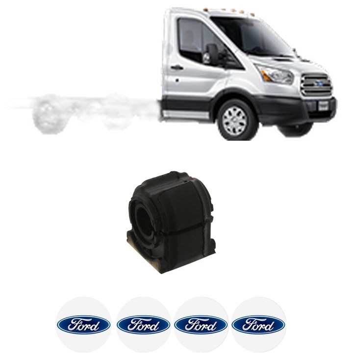 Bucsa bara stabilizatoare Fata Dreapta Stanga FORD TRANSIT V363 Platform/Chassis (FED, FFD) din 2013-2024, Auto, Febi, 4x Stickere auto cu FORD