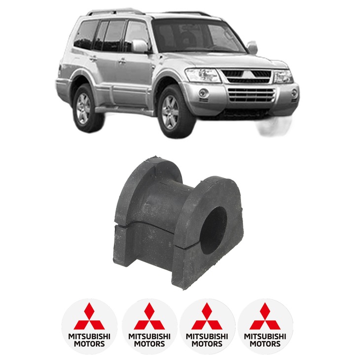 Bucsa bara stabilizatoare Spate Dreapta Stanga MITSUBISHI PAJERO III (V7_W, V6_W) din 2000-2007, Auto, Febi, 4x Stickere auto cu MITSUBISHI