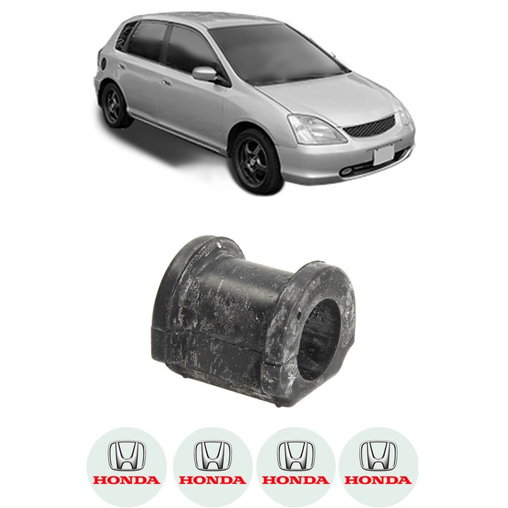 Bucsa bara stabilizatoare Fata Dreapta Stanga HONDA CIVIC VII Hatchback (EU, EP, EV) din 2000-2005, Auto, Febi, 4x Stickere auto cu HONDA