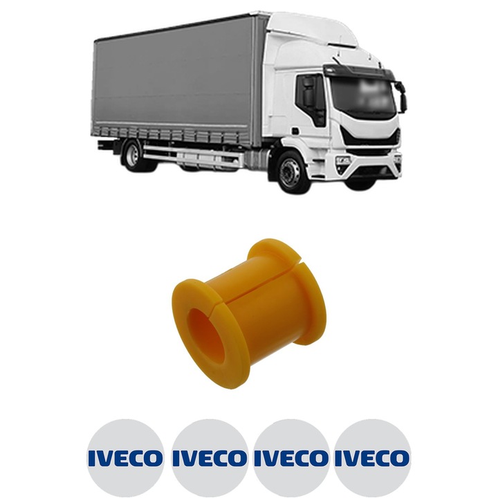 Bucsa bara stabilizatoare Spate Dreapta Stanga IVECO EUROCARGO V din 2015-2019, Auto, Febi, 4x Stickere auto cu IVECO