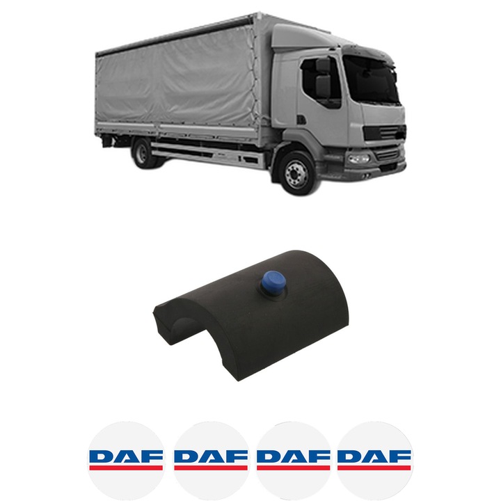Bucsa bara stabilizatoare Spate Dreapta Stanga DAF LF 55 din 2001-2009, Auto, Febi, 4x Stickere auto cu DAF