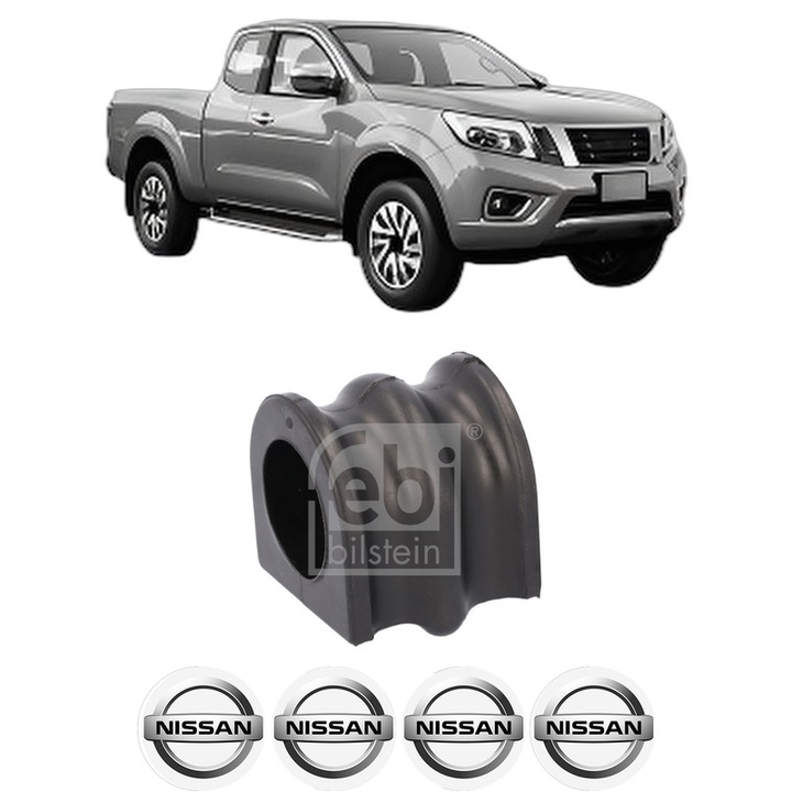 Bucsa bara stabilizatoare Fata Dreapta Stanga NISSAN NAVARA NP300 Platform/Chassis (D23) din 2015, Auto, Febi, 4x Stickere auto cu NISSAN