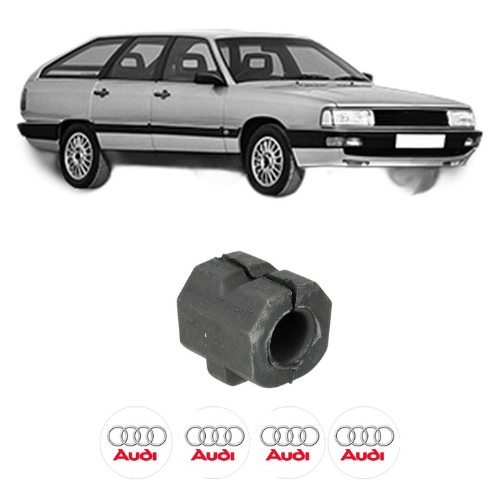 Bucsa bara stabilizatoare Fata Dreapta Stanga AUDI 200 C3 Avant (447, 448) din 1983-1991, Auto, Febi, 4x Stickere auto cu AUDI