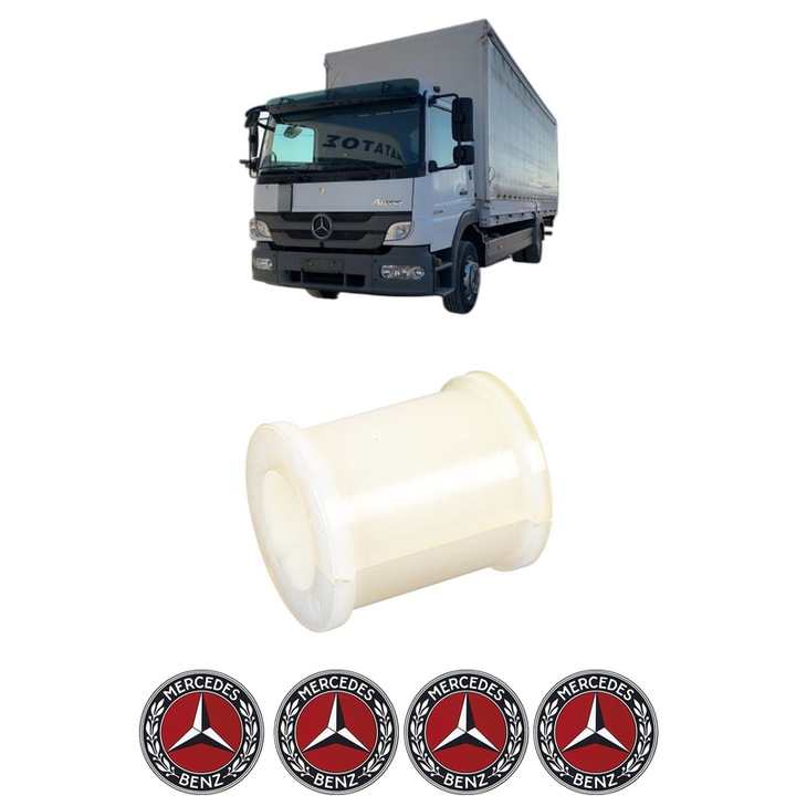 Bucsa bara stabilizatoare Spate Dreapta Stanga MERCEDES-BENZ ATEGO 2 din 2004-2014, Auto, Febi, 4x Stickere auto cu MERCEDES-BENZ