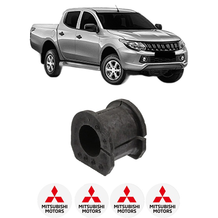 Bucsa bara stabilizatoare Fata Dreapta Stanga MITSUBISHI L200 Platform/Chassis (MQ) din 2015, Auto, Febi, 4x Stickere auto cu MITSUBISHI