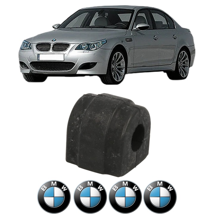 Bucsa bara stabilizatoare Fata Dreapta Stanga BMW Seria 5 (E60) din 2001-2010, Auto, Febi, 4x Stickere auto cu BMW