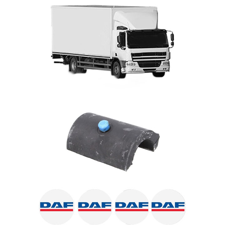 Bucsa bara stabilizatoare Spate Dreapta Stanga DAF CF din 2013-2019, Auto, Febi, 4x Stickere auto cu DAF