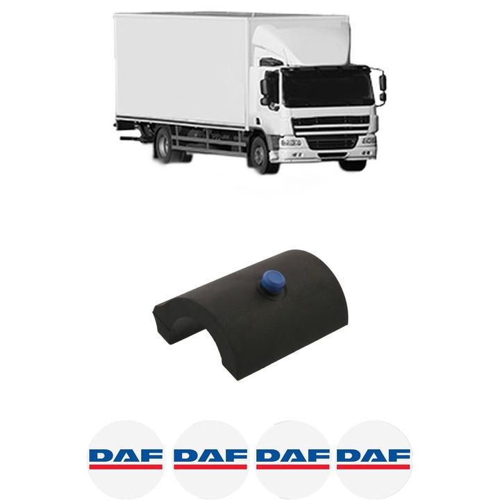 Bucsa bara stabilizatoare Spate Dreapta Stanga DAF CF din 2013-2019, Auto, Febi, 4x Stickere auto cu DAF