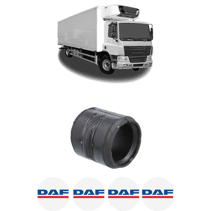 Bucsa bara stabilizatoare Fata Dreapta Stanga DAF 75 CF din 1998-2001, Auto, Febi, 4x Stickere auto cu DAF