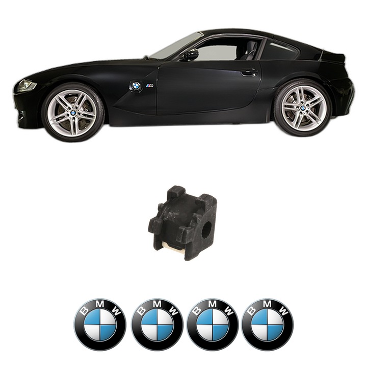 Bucsa bara stabilizatoare Spate Dreapta Stanga BMW Seria Z4 Coupe (E86) din 2006-2008, Auto, Febi, 4x Stickere auto cu BMW