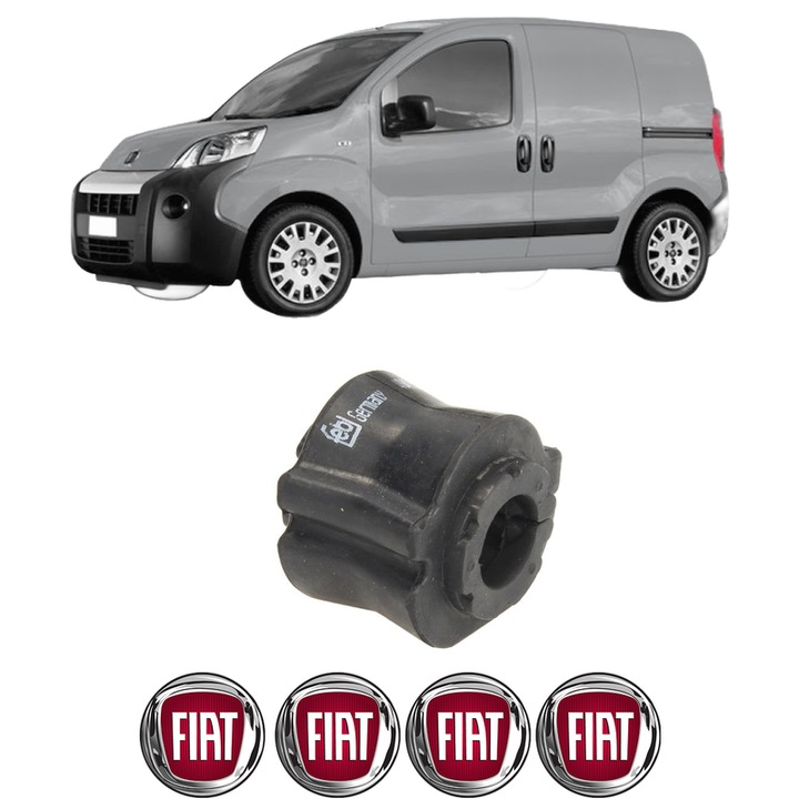 Bucsa bara stabilizatoare Fata Dreapta Stanga FIAT FIORINO Box Body/MPV (225_) din 2007-2015, Auto, Febi, 4x Stickere auto cu FIAT