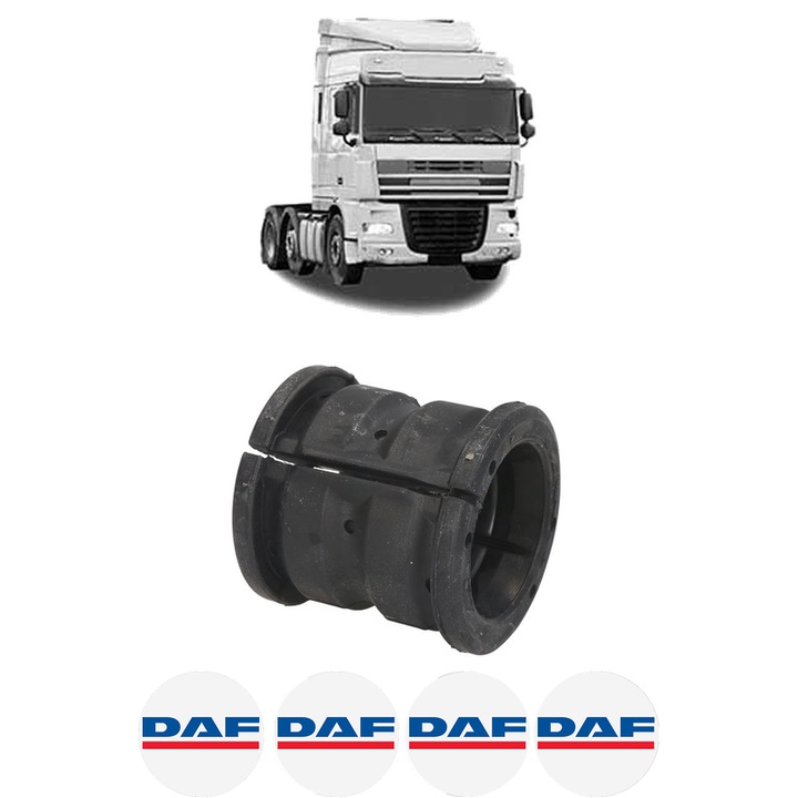 Bucsa bara stabilizatoare Spate Dreapta Stanga DAF XF 105 din 2005-2013, Auto, Febi, 4x Stickere auto cu DAF