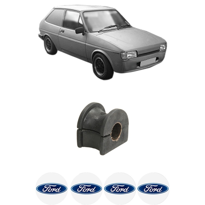 Bucsa bara stabilizatoare Fata Spate Dreapta Stanga FORD FIESTA Hatchback Van (FVD) din 1989-1995, Auto, Febi, 4x Stickere auto cu FORD
