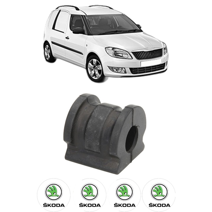 Bucsa bara stabilizatoare Fata Dreapta Stanga SKODA FABIA I Praktik (6Y5) din 2000-2007, Auto, Febi, 4x Stickere auto cu SKODA