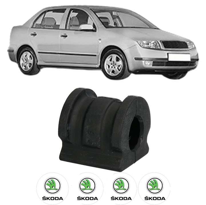 Bucsa bara stabilizatoare Fata Dreapta Stanga SKODA FABIA I Saloon (6Y3) din 1999-2007, Auto, Febi, 4x Stickere auto cu SKODA