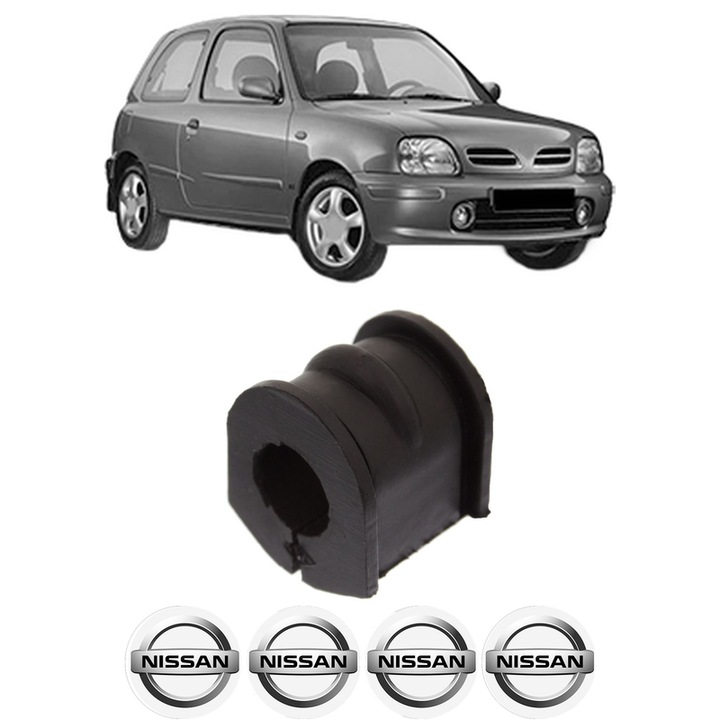 Bucsa bara stabilizatoare Spate Dreapta Stanga NISSAN MICRA II (K11) din 1992-2003, Auto, Febi, 4x Stickere auto cu NISSAN