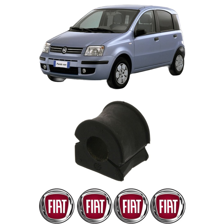 Bucsa bara stabilizatoare Fata Dreapta Stanga FIAT PANDA (169_) din 2003-2013, Auto, Febi, 4x Stickere auto cu FIAT