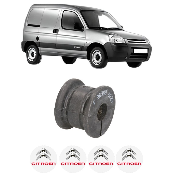 Bucsa bara stabilizatoare Spate Dreapta Stanga CITROEN BERLINGO / BERLINGO FIRST Box Body/MPV (M_) din 1996-2011, Auto, Febi, 4x Stickere auto cu CITROEN