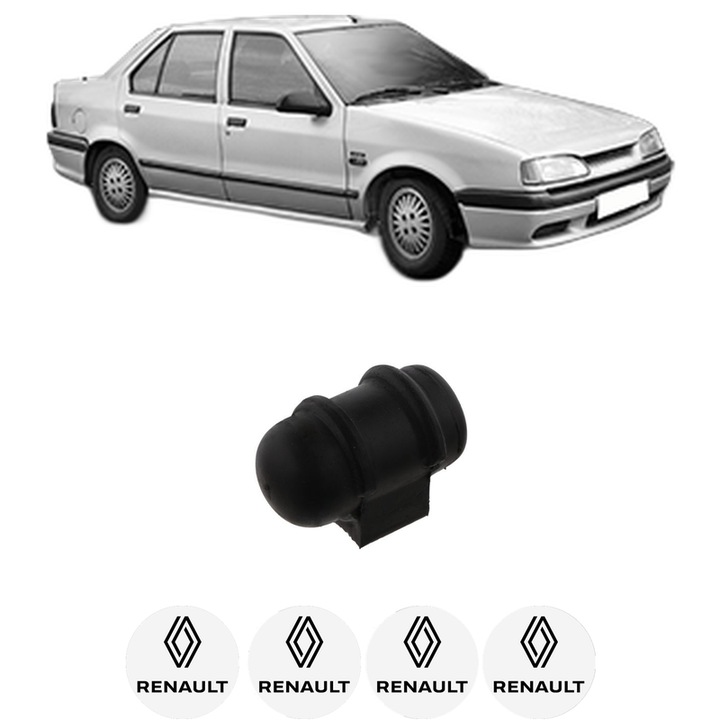 Bucsa bara stabilizatoare Fata Dreapta Stanga RENAULT 19 I Chamade (L53_) din 1988-1992, Auto, Febi, 4x Stickere auto cu RENAULT