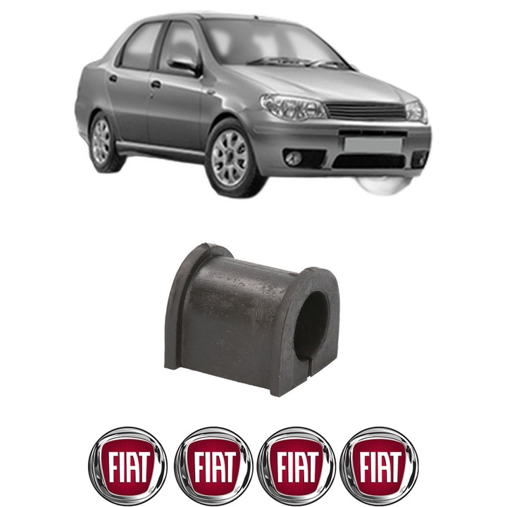 Bucsa bara stabilizatoare Fata Dreapta Stanga FIAT SIENA (178_, 172_) / ALBEA din 1996-2012, Auto, Febi, 4x Stickere auto cu FIAT