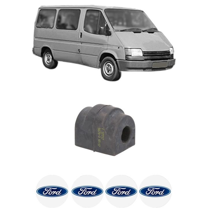 Bucsa bara stabilizatoare Spate Dreapta Stanga FORD TRANSIT Bus (T_ _) din 1985-1992, Auto, Febi, 4x Stickere auto cu FORD