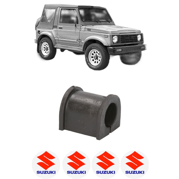 Bucsa bara stabilizatoare Fata Dreapta Stanga SUZUKI SAMURAI Open Off-Road Vehicle (SJ_) din 1988-1998, Auto, Febi, 4x Stickere auto cu SUZUKI