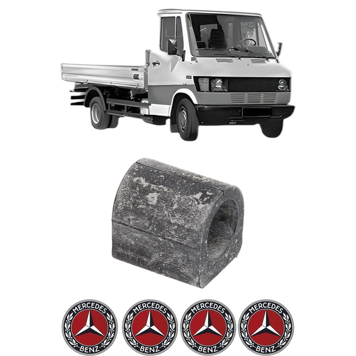 Bucsa bara stabilizatoare Spate Dreapta Stanga MERCEDES-BENZ T1 Platform/Chassis (B602) din 1977-1996, Auto, Febi, 4x Stickere auto cu MERCEDES-BENZ
