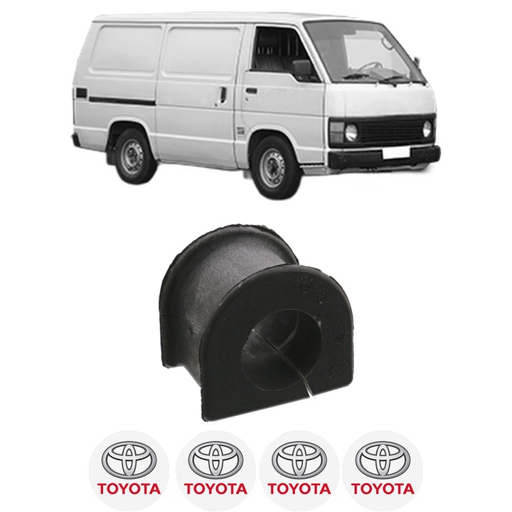 Bucsa bara stabilizatoare Spate Fata Dreapta Stanga TOYOTA HIACE III Van (_H5_, _H6_, _H7_, _H8_, _H9_) din 1982-1989, Auto, Febi, 4x Stickere auto cu TOYOTA