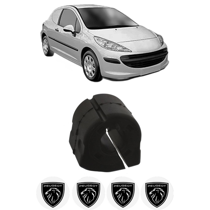 Bucsa bara stabilizatoare Fata Dreapta Stanga PEUGEOT 207 Hatchback Van (WA_, WC_) din 2007-2012, Auto, Febi, 4x Stickere auto cu PEUGEOT