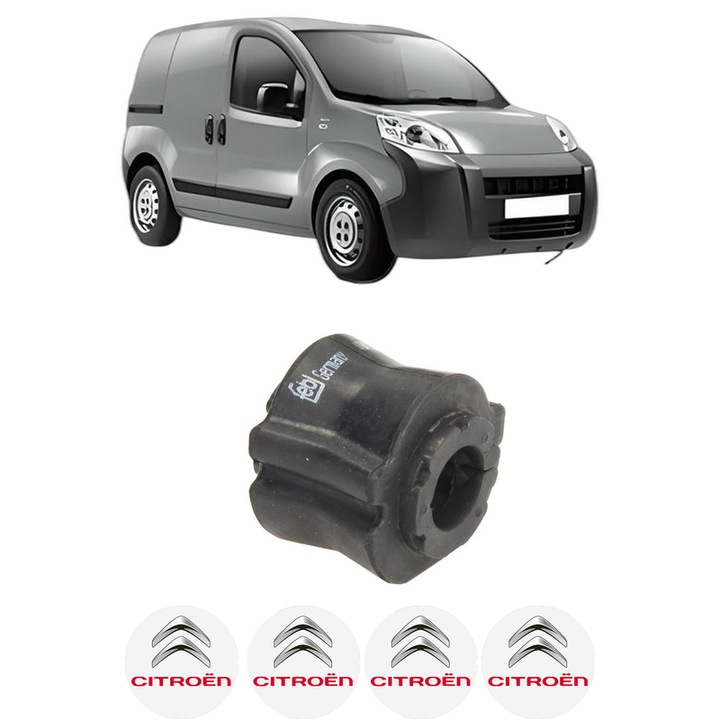 Bucsa bara stabilizatoare Fata Dreapta Stanga CITROEN NEMO Box Body/MPV (AA_) din 2008-2010, Auto, Febi, 4x Stickere auto cu CITROEN