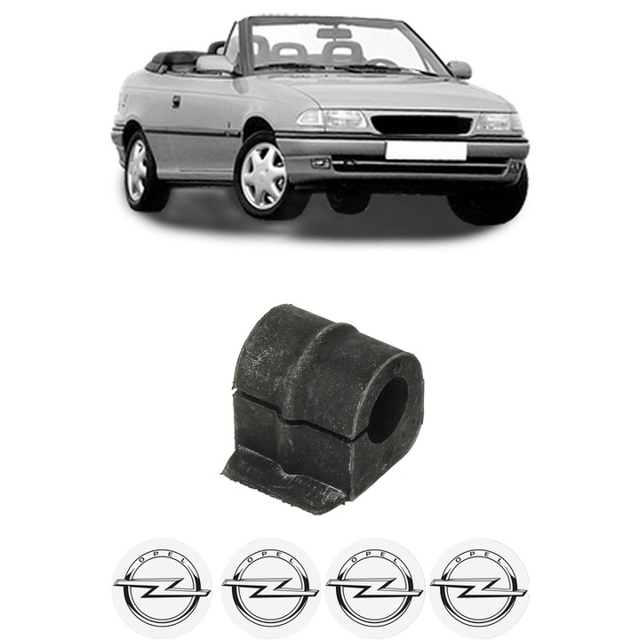 Bucsa bara stabilizatoare Fata Dreapta Stanga OPEL ASTRA F Convertible (T92) din 1993-2001, Auto, Febi, 4x Stickere auto cu OPEL