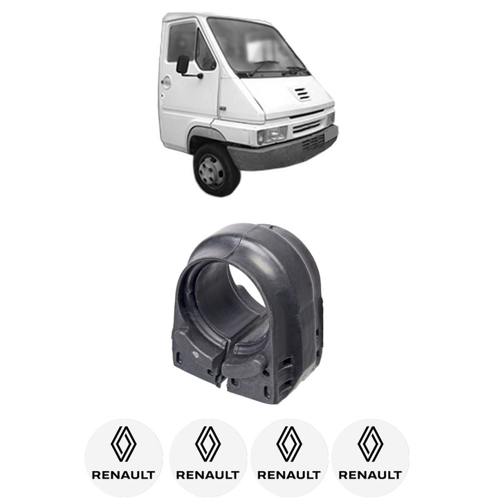 Bucsa bara stabilizatoare Spate Dreapta Stanga RENAULT TRUCKS B Platform/Chassis din 1983-1999, Auto, Febi, 4x Stickere auto cu RENAULT TRUCKS