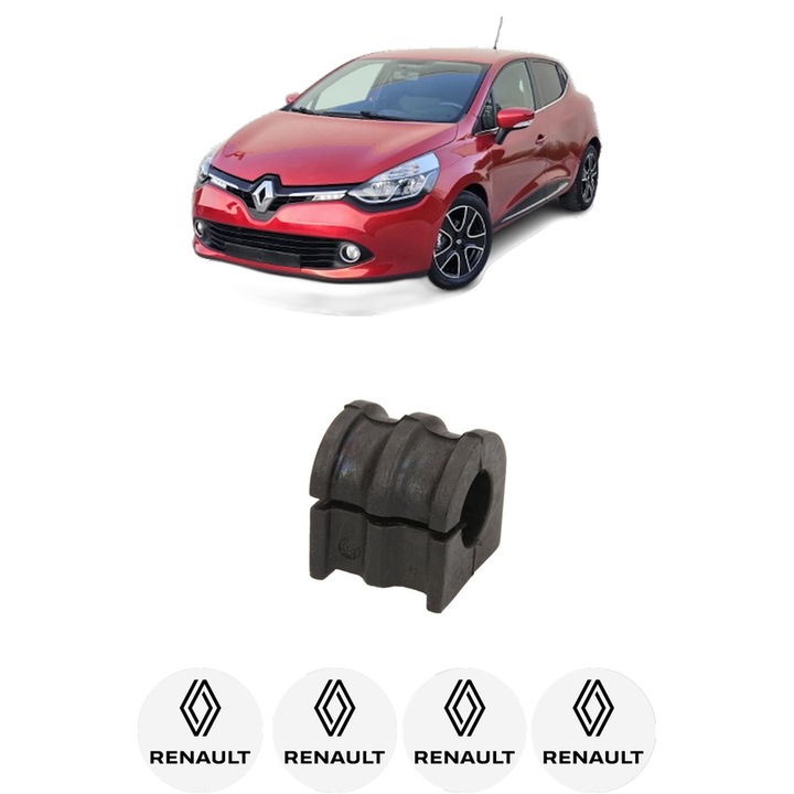 Bucsa bara stabilizatoare Fata Dreapta Stanga RENAULT CLIO IV Hatchback Van (BH_) din 2014-2021, Auto, Febi, 4x Stickere auto cu RENAULT