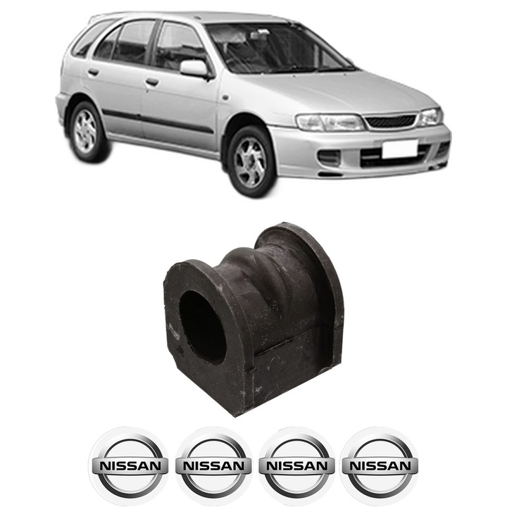 Bucsa bara stabilizatoare Fata Dreapta Stanga NISSAN ALMERA I Hatchback (N15) din 1995-2000, Auto, Febi, 4x Stickere auto cu NISSAN