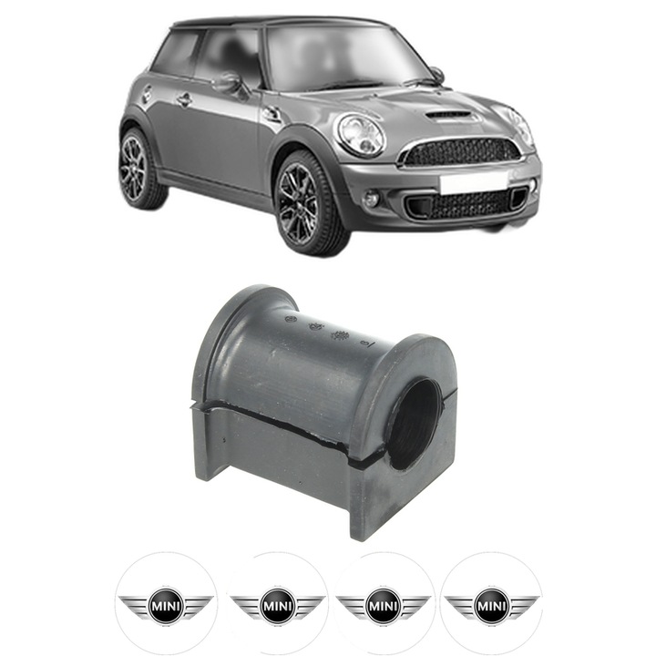 Bucsa bara stabilizatoare Fata Dreapta Stanga MINI MINI (R56) din 2006-2013, Auto, Febi, 4x Stickere auto cu MINI