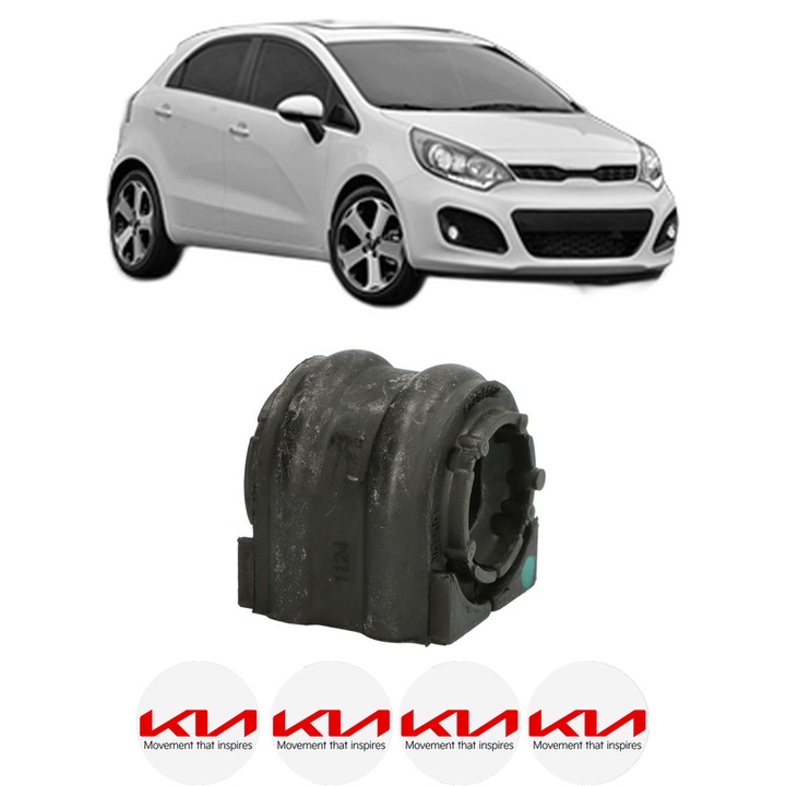 Bucsa bara stabilizatoare Spate Dreapta Stanga KIA RIO III (UB) din 2011-2017, Auto, Febi, 4x Stickere auto cu KIA