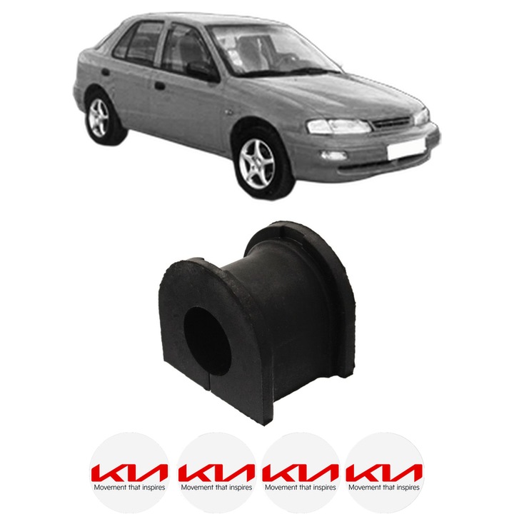 Bucsa bara stabilizatoare Fata Dreapta Stanga KIA SEPHIA (FA) din 1996-1997, Auto, Febi, 4x Stickere auto cu KIA