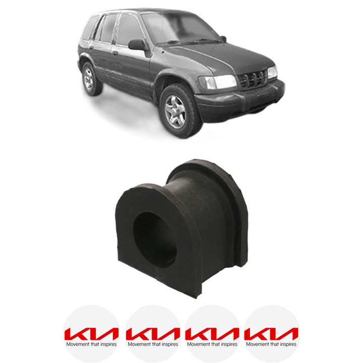 Bucsa bara stabilizatoare Fata Dreapta Stanga KIA SPORTAGE VAN din 1995-2003, Auto, Febi, 4x Stickere auto cu KIA