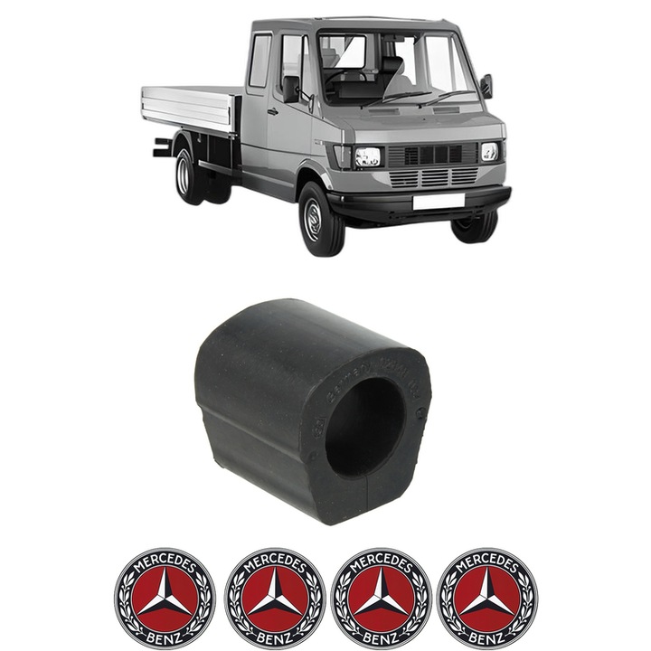 Bucsa bara stabilizatoare Fata Dreapta Stanga MERCEDES-BENZ T1/TN Platform/Chassis din 1982-1995, Auto, Febi, 4x Stickere auto cu MERCEDES-BENZ
